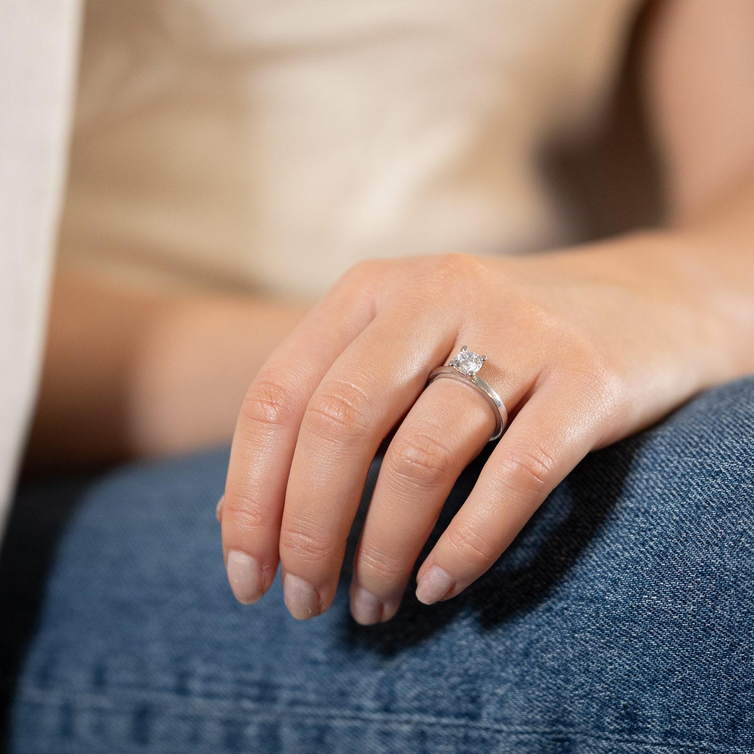 Karlsö 1 ct – Timeless solitaire ring
