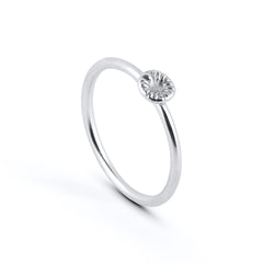 Button coral small - Ring