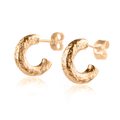 KARG - Guld örhänge C-hoop liten