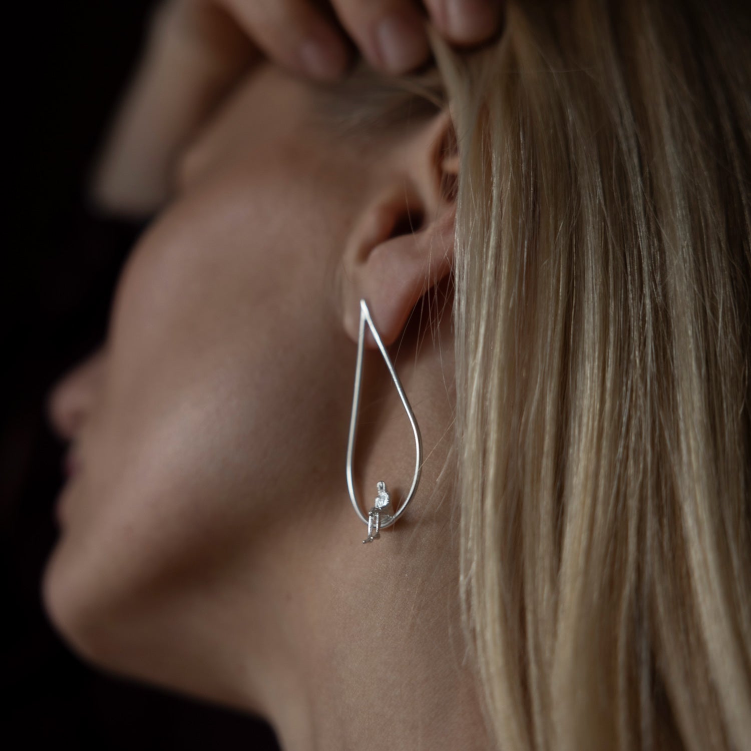 Egentid - Drop-shaped earring