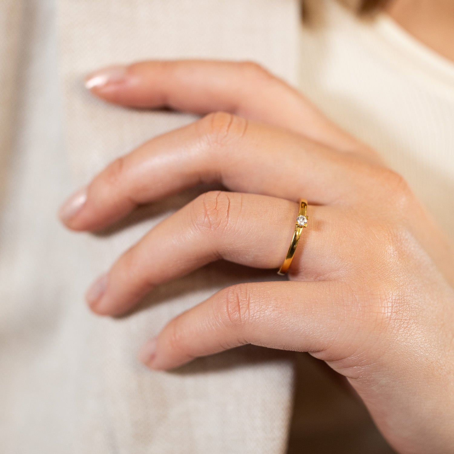 Eksta 0.10ct - Solitaire ring