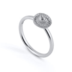 Button coral medium - Ring