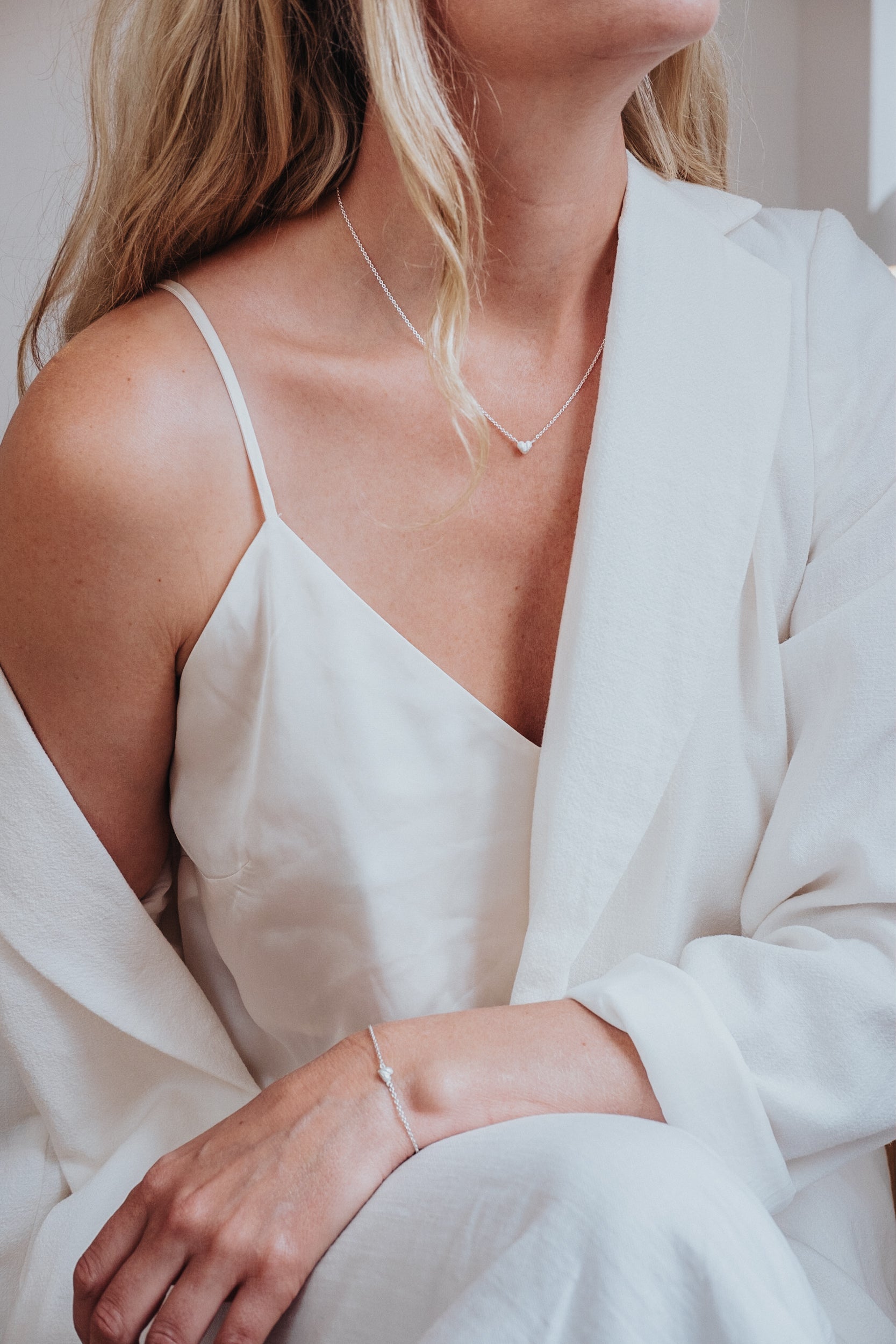 Elegant Heart of Gotland halsband i silver