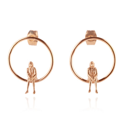 Egentid - Earring small with 2 women