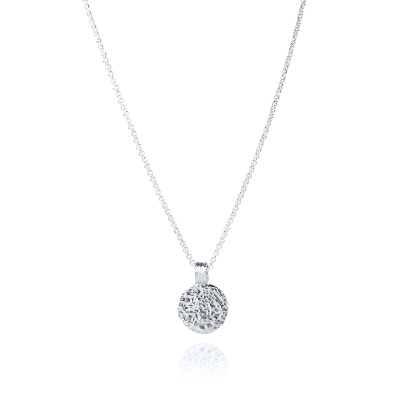 KARG - Silverhalsband med stor berlock