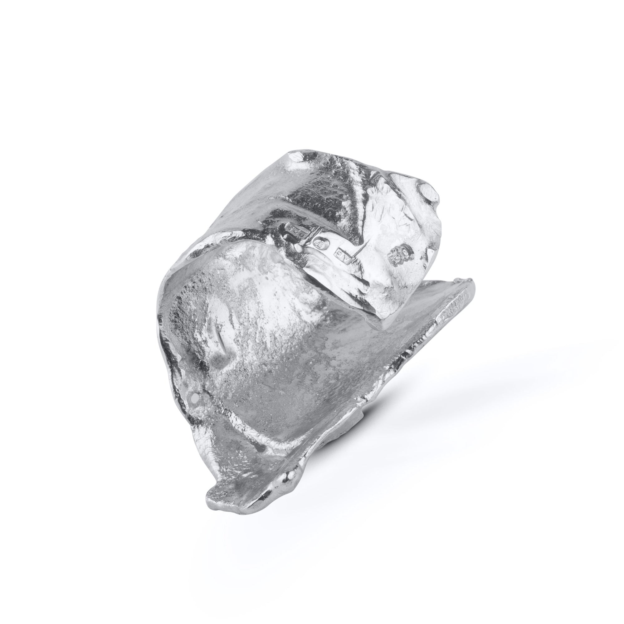 Unik öppen ring i silver, KARG 'Hällmark' design