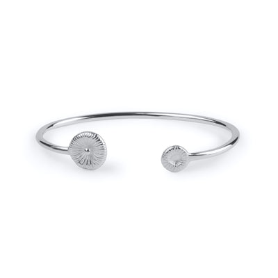 Button coral - Stiff bracelet