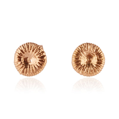Button coral - Earring medium