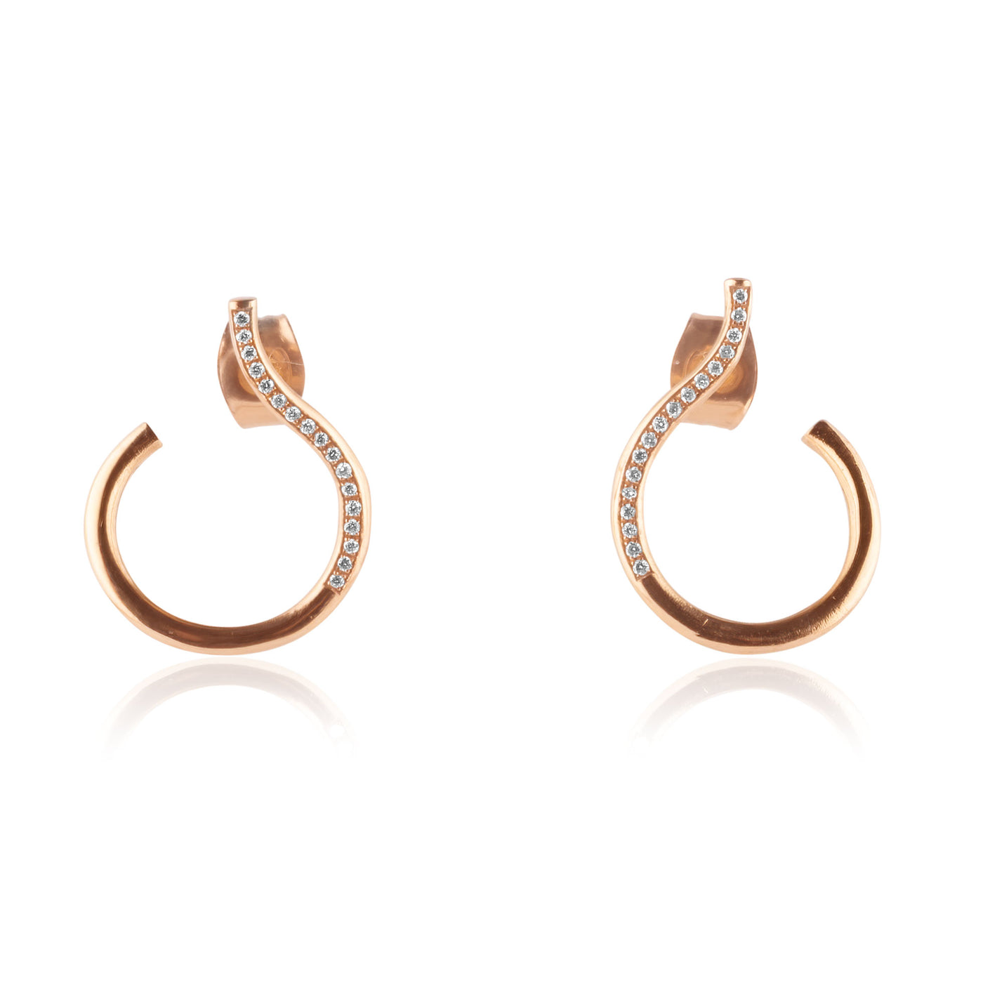 Martall earring large - 34 diamonds