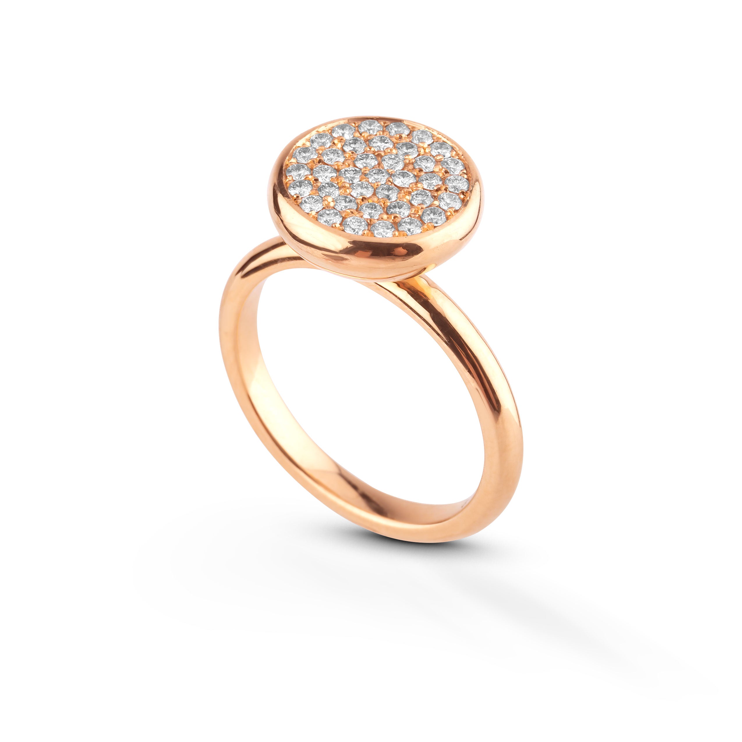 Exklusiv Sparkle Haloring i 18k guld med diamanter