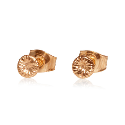 Button coral - Earrings small coral