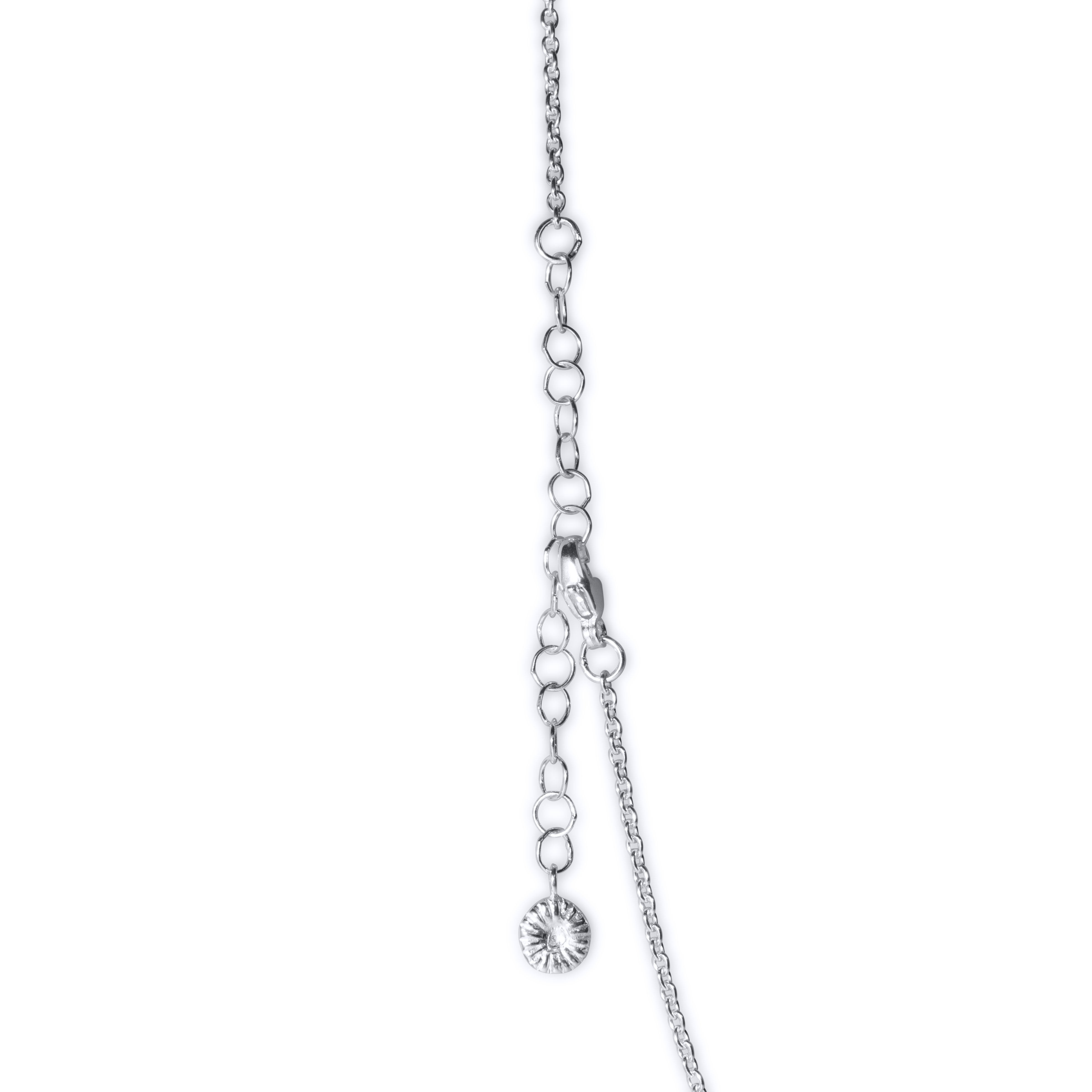 Knappkorall liten 18k guld eller 925 silver halsband fossil från Gotland 5 mm