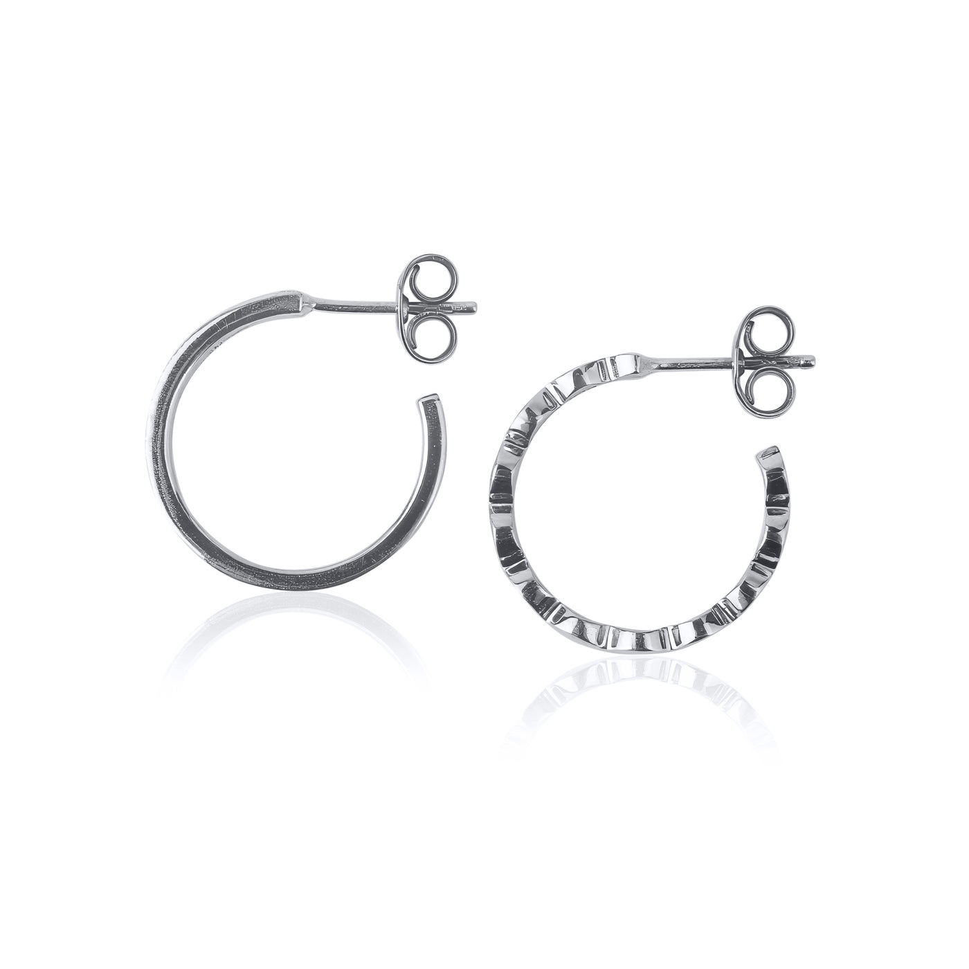 Lace earring - white gold