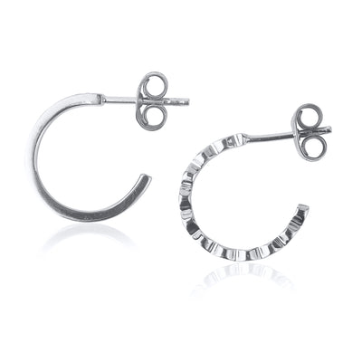 Lace earring - white gold