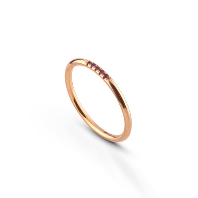 Leilu Ring 5 stones - 18k gold