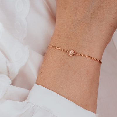 Button coral bracelet, small