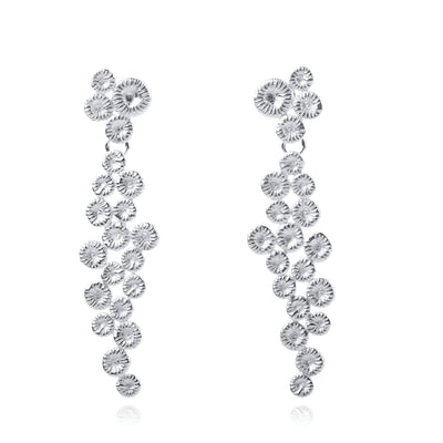 Button coral - Earring 